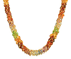 Multi-gem necklace