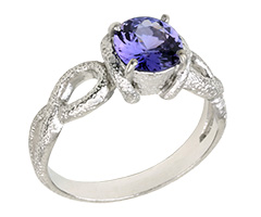 Violet Spinel Ring