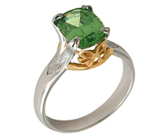 Green Zircon ring